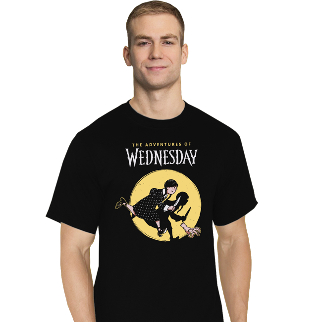 Daily_Deal_Shirts T-Shirts, Tall / Large / Black The Adventures Of Wednesday