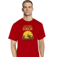 Load image into Gallery viewer, Daily_Deal_Shirts T-Shirts, Tall / Large / Red The Settlers Of The Couch

