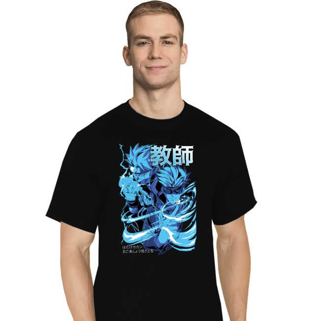 Daily_Deal_Shirts T-Shirts, Tall / Large / Black Kakashi and Gojo