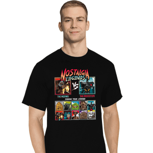 Daily_Deal_Shirts T-Shirts, Tall / Large / Black Nostalgia Legends