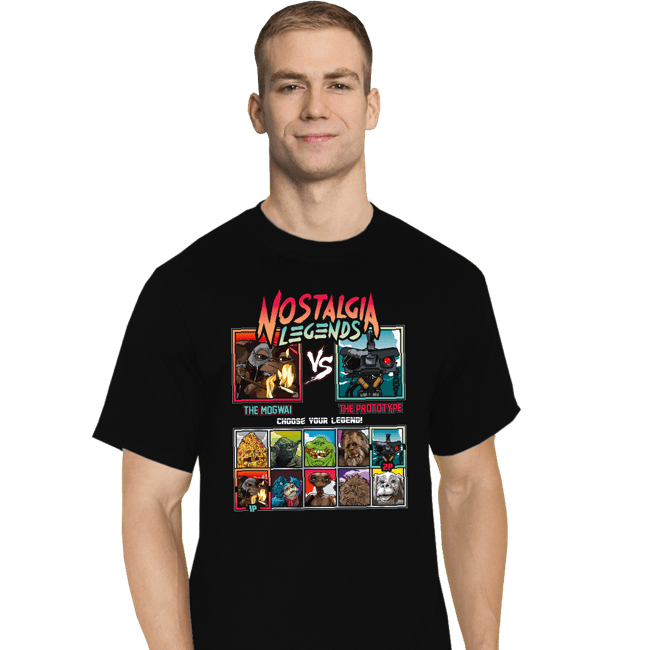 Daily_Deal_Shirts T-Shirts, Tall / Large / Black Nostalgia Legends