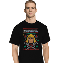 Load image into Gallery viewer, Shirts T-Shirts, Tall / Large / Black The Power Of Christmas
