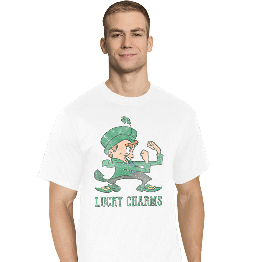 Shirts T-Shirts, Tall / Large / White Lucky Charms