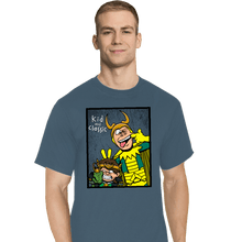 Load image into Gallery viewer, Shirts T-Shirts, Tall / Large / Indigo Blue Kid And Classic
