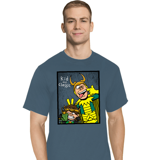 Shirts T-Shirts, Tall / Large / Indigo Blue Kid And Classic