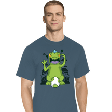 Load image into Gallery viewer, Shirts T-Shirts, Tall / Large / Indigo Blue Dinosaur Island
