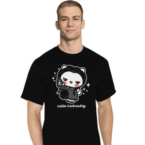 Shirts T-Shirts, Tall / Large / Black Hello Wednesday