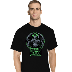 Daily_Deal_Shirts T-Shirts, Tall / Large / Black Cthulhu Gym