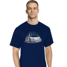 Load image into Gallery viewer, Shirts T-Shirts, Tall / Large / Navy Troy Wolf
