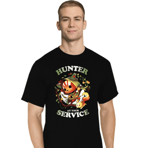 Daily_Deal_Shirts T-Shirts, Tall / Large / Black Hunter At Your Service
