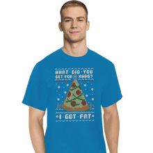 Load image into Gallery viewer, Shirts T-Shirts, Tall / Large / Royal Blue Fatty Christmas
