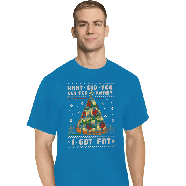 Shirts T-Shirts, Tall / Large / Royal Blue Fatty Christmas