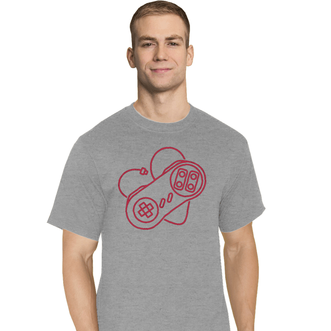 Shirts T-Shirts, Tall / Large / Sports Grey Retrogaming Lover