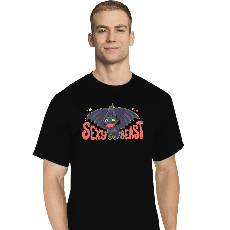 Secret_Shirts T-Shirts, Tall / Large / Black Sexy Beast Secret Sale