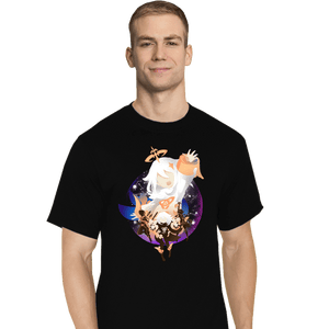 Shirts T-Shirts, Tall / Large / Black Cute Companion Paimon