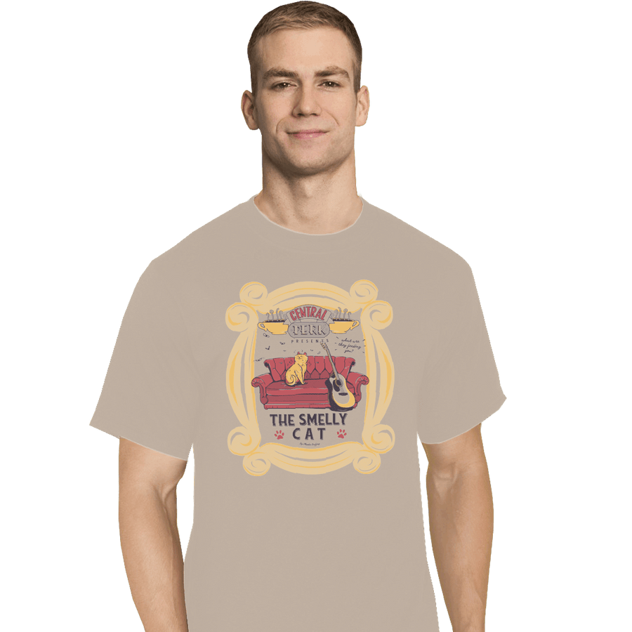 Shirts T-Shirts, Tall / Large / White Smelly Cat