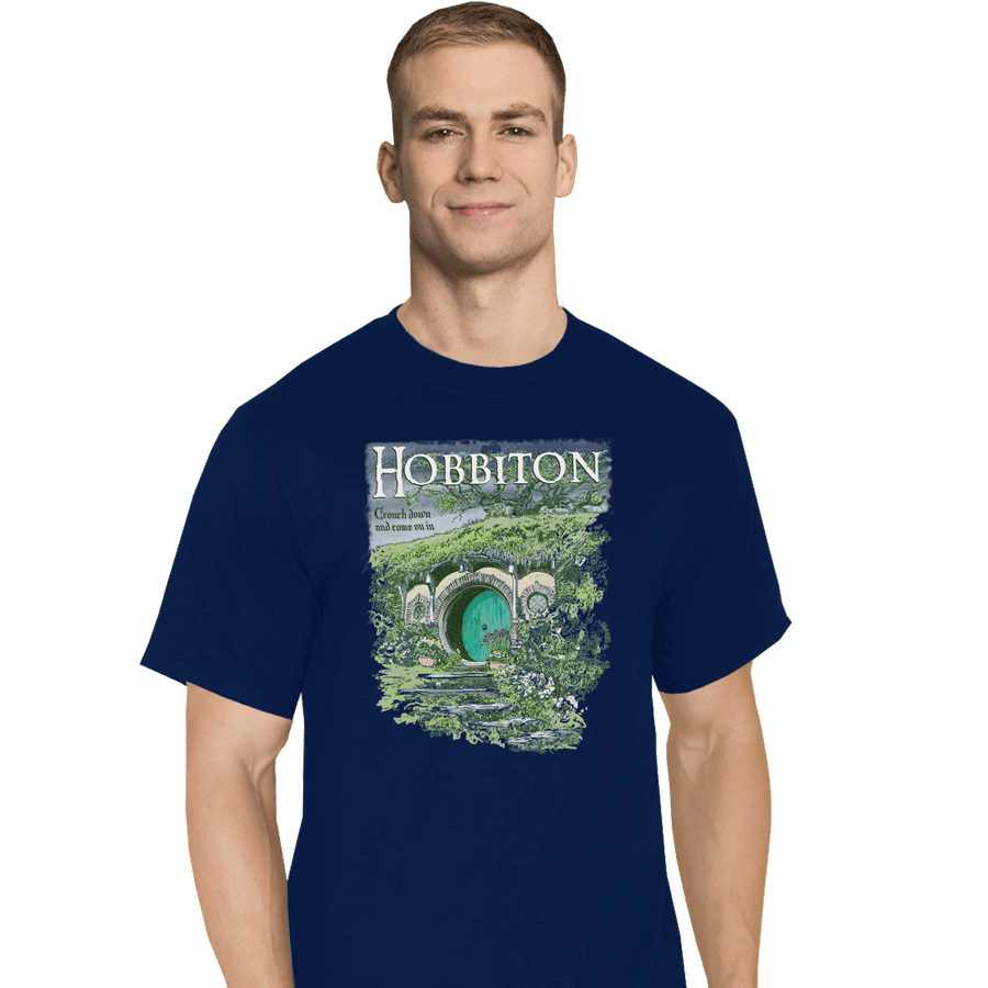 Shirts T-Shirts, Tall / Large / Navy Visit Hobbiton