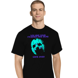 Daily_Deal_Shirts T-Shirts, Tall / Large / Black NES Game Over