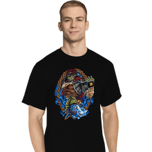 Load image into Gallery viewer, Daily_Deal_Shirts T-Shirts, Tall / Large / Black Ganondorf Crest
