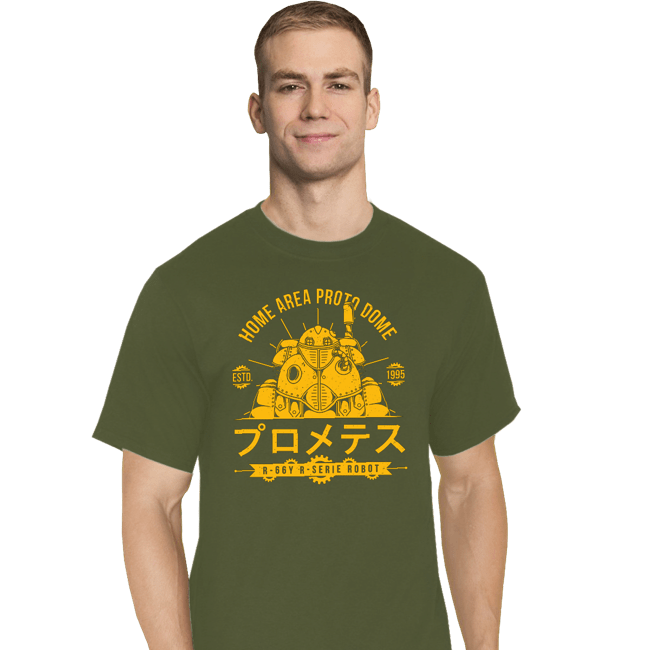Secret_Shirts T-Shirts, Tall / Large / Military Green Proto Dome Robo