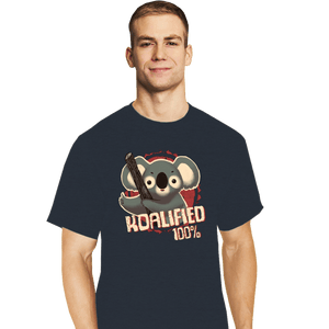 Shirts T-Shirts, Tall / Large / Dark Heather 100% Koalified