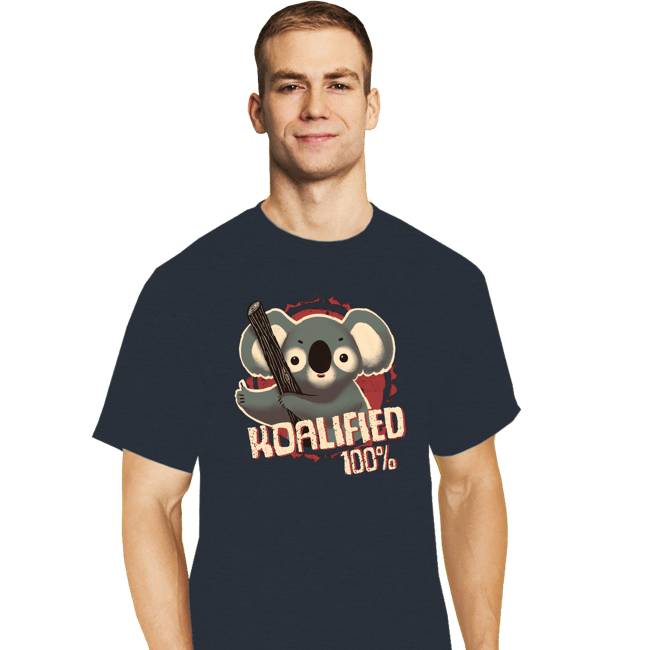 Shirts T-Shirts, Tall / Large / Dark Heather 100% Koalified