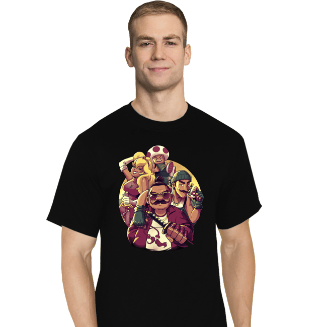 Daily_Deal_Shirts T-Shirts, Tall / Large / Black The Mushroom Gang