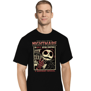 Daily_Deal_Shirts T-Shirts, Tall / Large / Black Nightmare Midnight Special