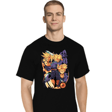 Load image into Gallery viewer, Daily_Deal_Shirts T-Shirts, Tall / Large / Black Saiyan Time Traveller
