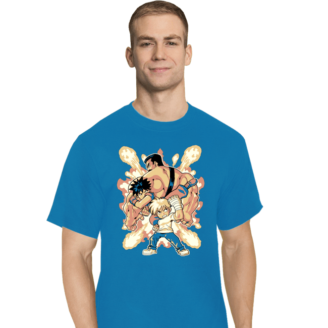 Shirts T-Shirts, Tall / Large / Royal Blue Final Fight Heroes