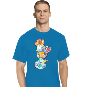 Shirts T-Shirts, Tall / Large / Royal Blue Magical Silhouettes - Cheshire Cat
