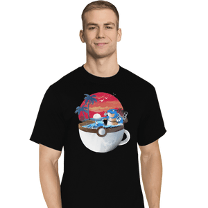 Shirts T-Shirts, Tall / Large / Black Cup Of Water