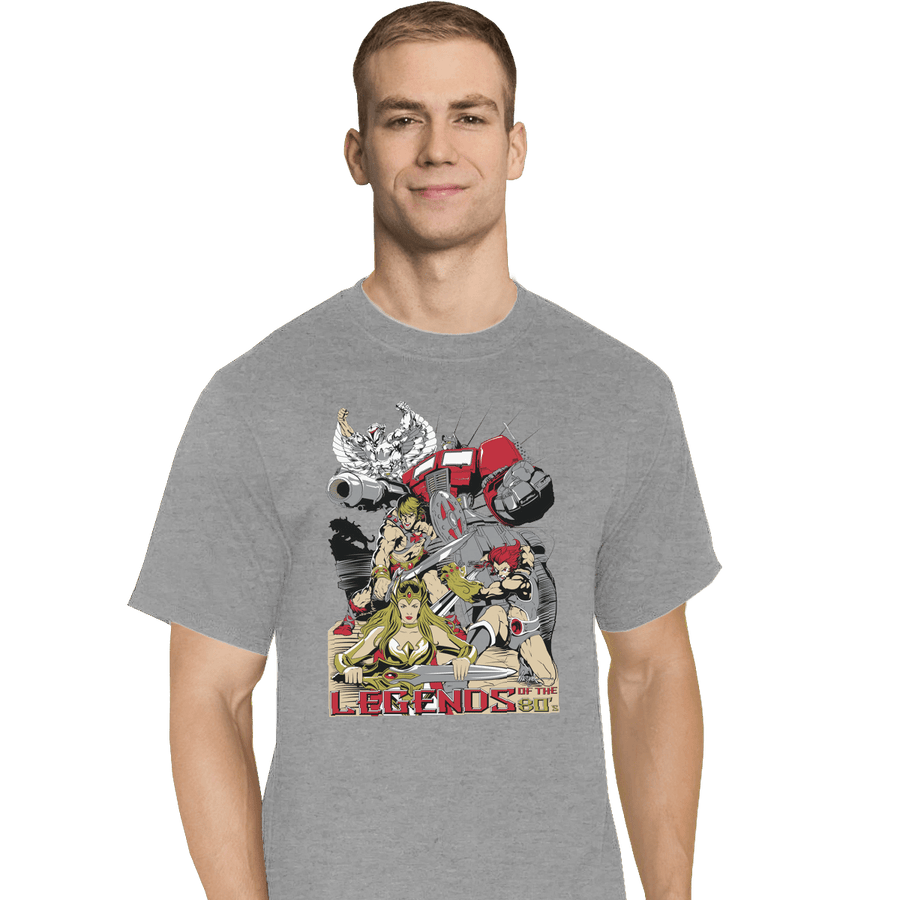 Shirts T-Shirts, Tall / Large / Sports Grey Legends Of The 80's