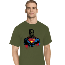Load image into Gallery viewer, Shirts T-Shirts, Tall / Large / Military Green Return Of Kryptonian
