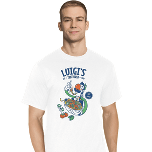 Daily_Deal_Shirts T-Shirts, Tall / Large / White Luigi's Trattoria