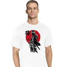 Load image into Gallery viewer, Daily_Deal_Shirts T-Shirts, Tall / Large / White Kenshin Sumi-e
