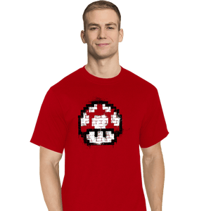 Shirts T-Shirts, Tall / Large / Red Mushroom Spray