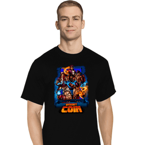 Secret_Shirts T-Shirts, Tall / Large / Black Insert Coin Fighter