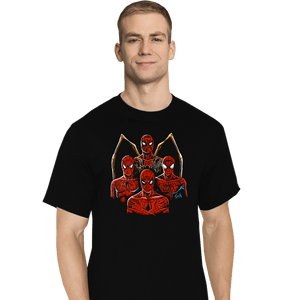 Shirts T-Shirts, Tall / Large / Black The Four Spidermen