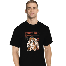 Load image into Gallery viewer, Daily_Deal_Shirts T-Shirts, Tall / Large / Black Sherlock Bones
