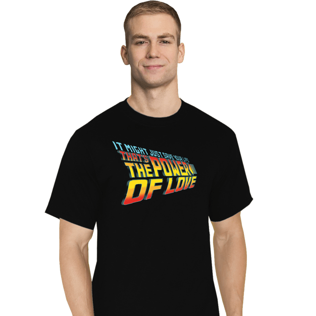 Daily_Deal_Shirts T-Shirts, Tall / Large / Black Power Of Love