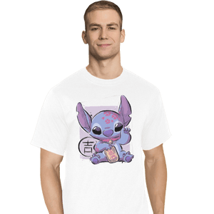 Shirts T-Shirts, Tall / Large / White Maneki Stitch