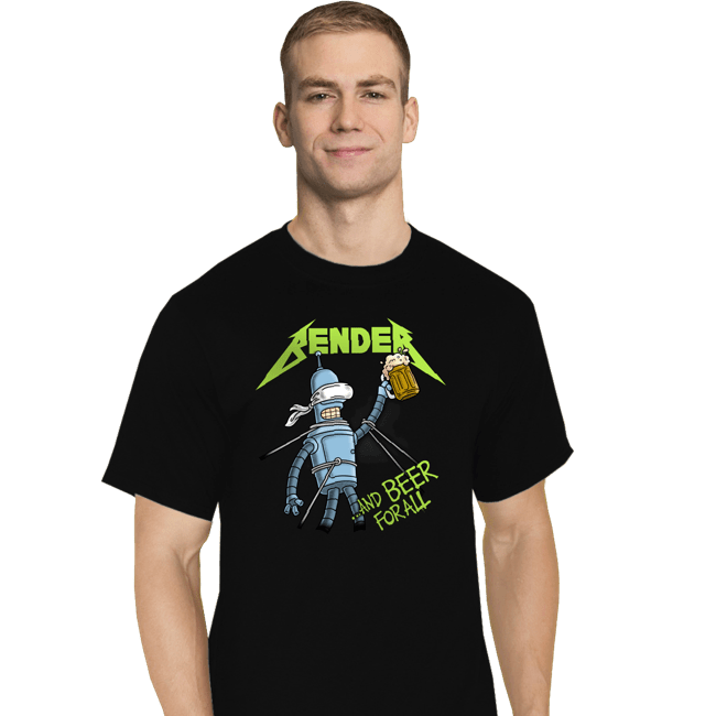 Daily_Deal_Shirts T-Shirts, Tall / Large / Black And Beer for All