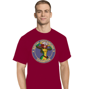 Shirts T-Shirts, Tall / Large / Red Rogue Social Distancing Champion