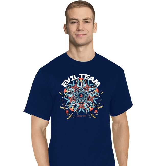 Daily_Deal_Shirts T-Shirts, Tall / Large / Navy Evil Team