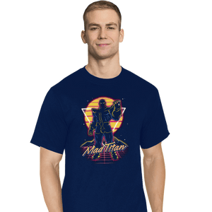 Shirts T-Shirts, Tall / Large / Navy Retro Mad Titan