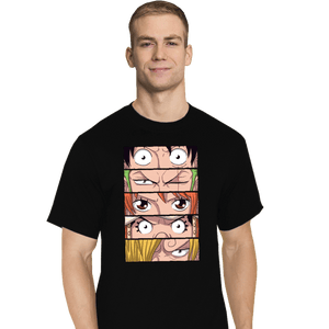 Daily_Deal_Shirts T-Shirts, Tall / Large / Black Straw Hat Eyes