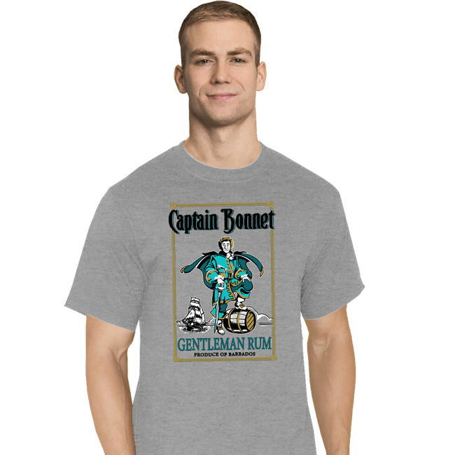 Daily_Deal_Shirts T-Shirts, Tall / Large / Sports Grey Captain Bonnet Rum