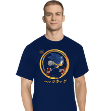 Load image into Gallery viewer, Daily_Deal_Shirts T-Shirts, Tall / Large / Navy Quick Hedgehog
