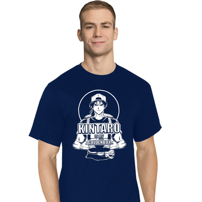 Daily_Deal_Shirts T-Shirts, Tall / Large / Navy Kintaro Is My Goldenboy